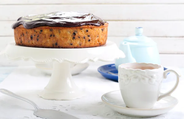 Gâteau au chocolat banane — Photo