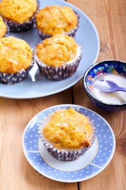 havuç ve portakal cupcakes 