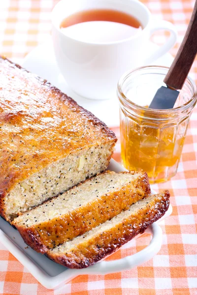 Marmelade brood — Stockfoto