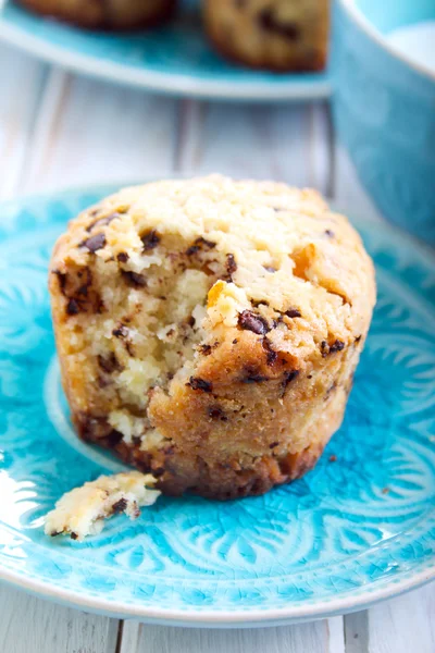 Muffin al cioccolato e albicocca — Foto Stock