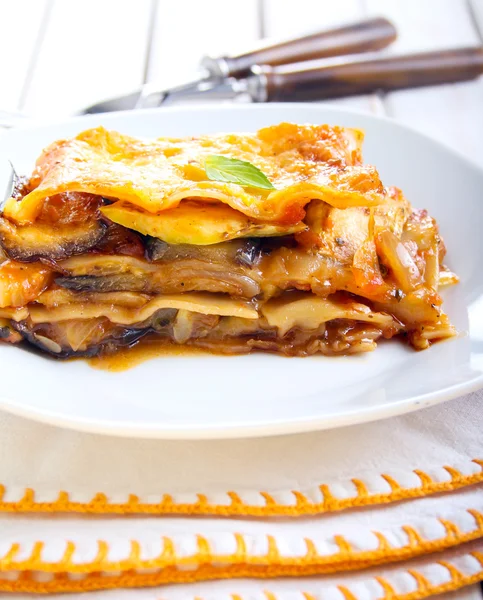Vegetable lasagna bake — Stock Photo, Image