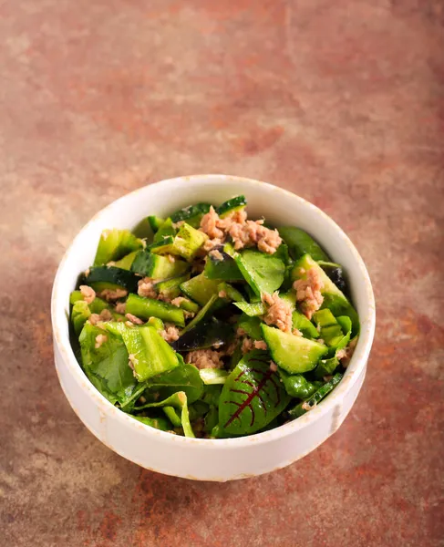 Tuna Vegetable Salad Bowl — Stock Photo, Image