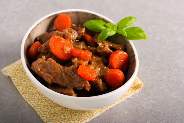 Beef Carrot Stew Bowl — Stock Photo, Image