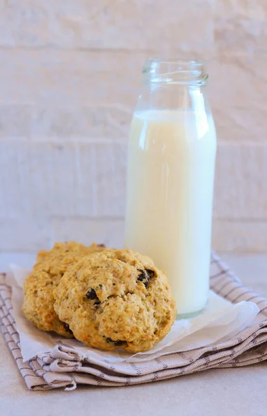 Whole Wheat Oat Cookies Raisin — Stock Photo, Image
