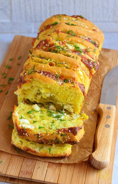 Pull apart cheese and dill bread