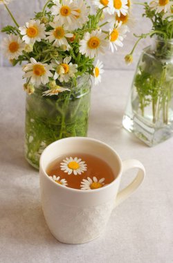 Papatya çayı beyaz Kupası