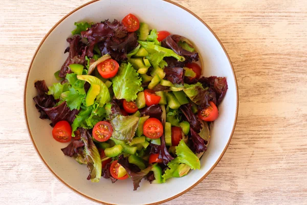 Ensalada Mixta Fresca Saludable Plato —  Fotos de Stock