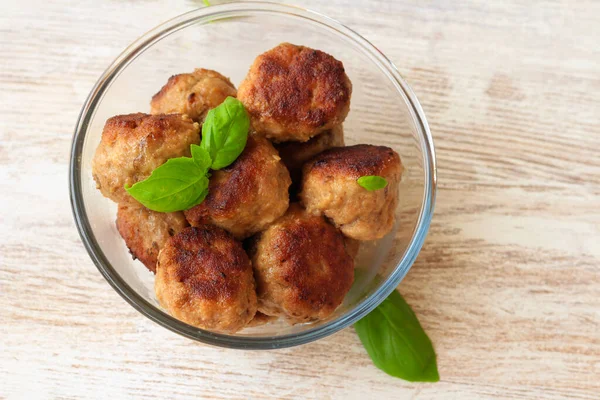 Mixed Mince Meatballs Bowl — Stock Photo, Image