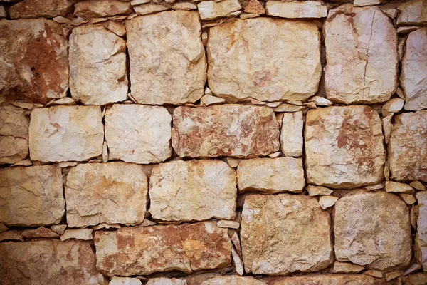 Stone Wall Made Mix Stones — Stock Photo, Image