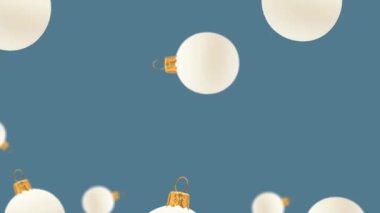 Yeşil ekranda farklı çaplarda kahverengi kağıtlarla izole edilmiş eko Noel paketlerini uçurmak. Arkaplan kalıbı hareket ediyor. Animasyon Arka plan. Yüksek kalite Noel tatlısı görüntüleri..