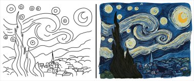 Coloring page with 