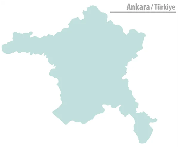 Mapa Ankara Turquía Vector Ilustración — Vector de stock