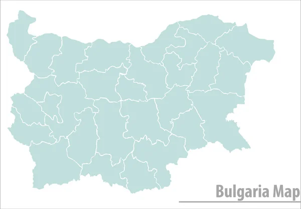 Bulgaria Map Illustration Vector Detailed Bulgaria Map Regions — Stockvektor
