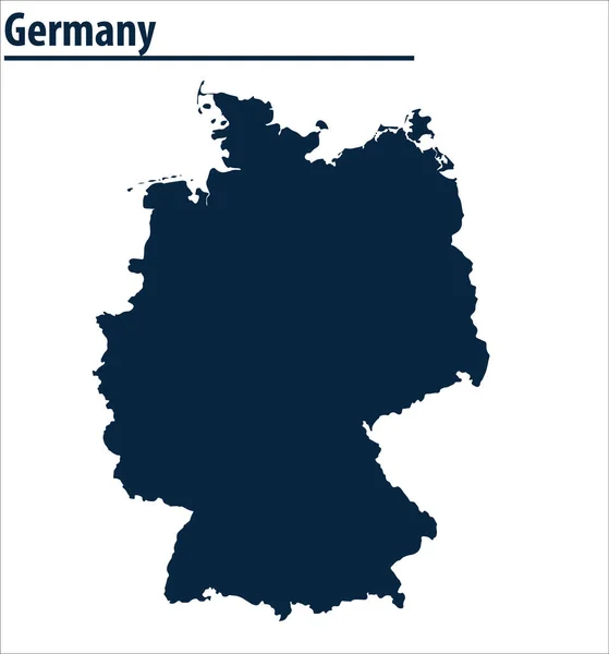 Germany Map Illustration Vector — Archivo Imágenes Vectoriales