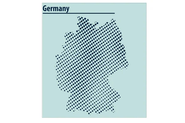 Germany Map Illustration Vector — Vettoriale Stock