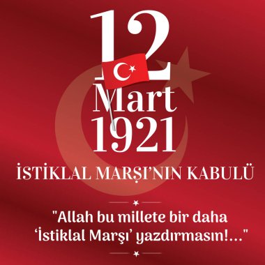 Allah bu millete bir daha istiklal marsi yazdirmasin.12 Mart 1921 istiklal marsinin kabulu.May Allah not write the national anthem for this nation again 12 March the acceptance of the national anthem