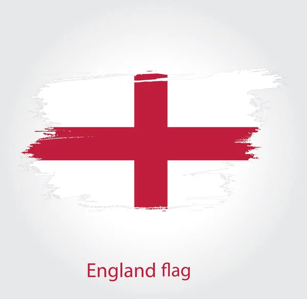 England Flag Watercolor Brush — Vetor de Stock