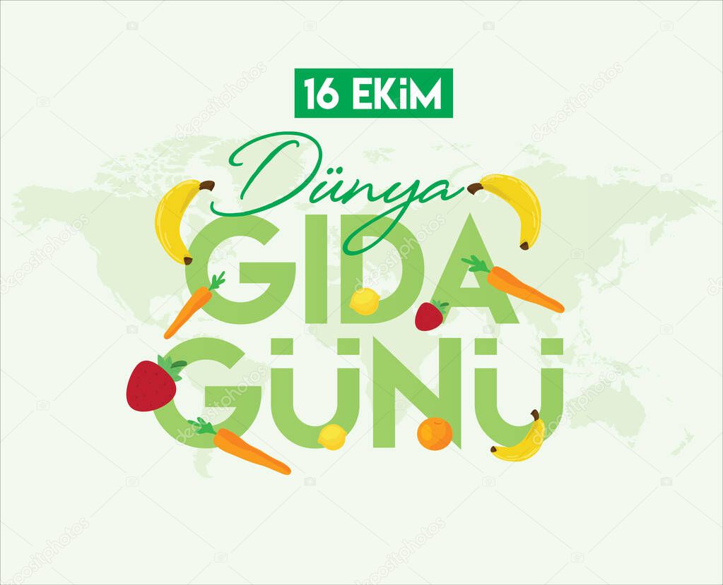world food day 16 october turkish: dunya gda gunu 16 ekim