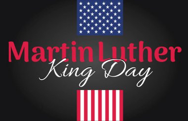 Martin Luther King Day Vector Illustration of stylish text for 'Martin Luther King Day' background.