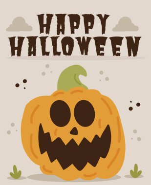 Set of three Halloween holiday quotes. Boo! Happy Halloween. Trick or treat. Vector illustration