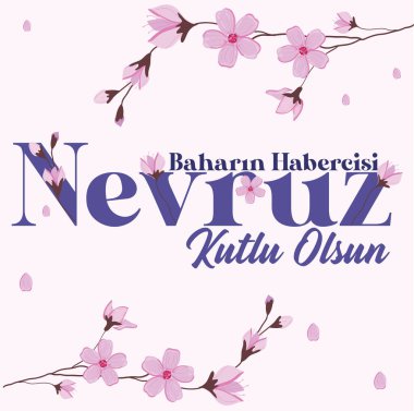 Bahar kutlaması vektör tasarımı 