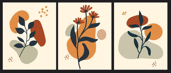 Leaf Flower Pattern Design Vector Illustration Modern Design — Stock Vector