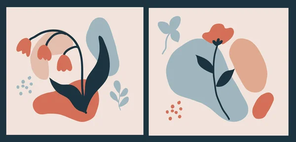Leaf Flower Pattern Design Vector Illustration Modern Design — Stock Vector