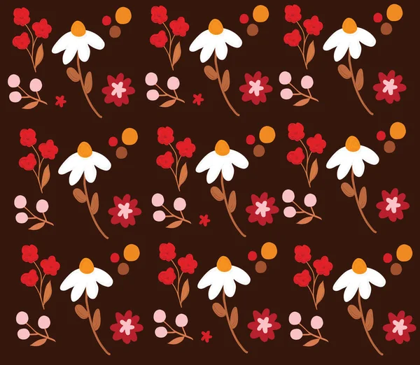 Diseño Patrones Hojas Flores Ilustración Vectorial Diseño Moderno — Vector de stock