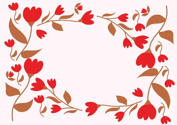 Leaf Flower Pattern Design Vector Illustration Modern Design — ストックベクタ