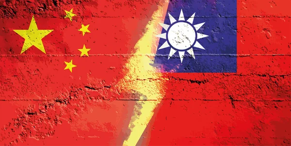 China Taiwan Conflict Dispute China Taiwan Tensions China Taiwan Chinese Vector Graphics