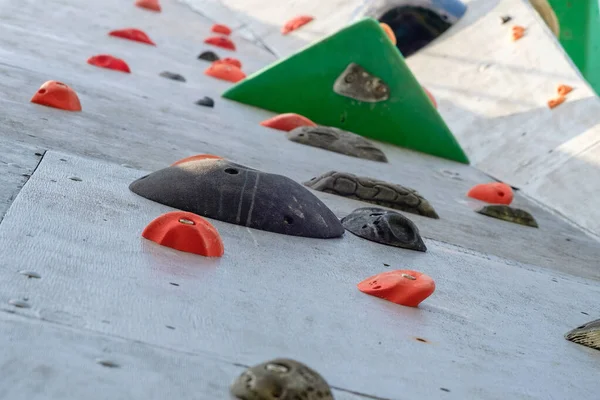 Climbing Stand Simulator Outdoors Artificial Holds Training Rock Climbers Summer — 图库照片