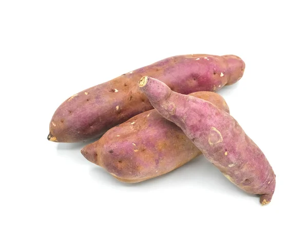 sweet potatoes is delicious sweet fruit on the white background.