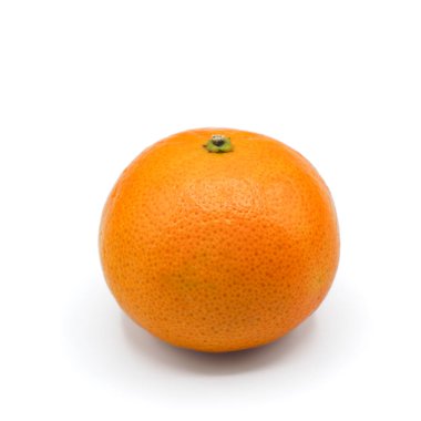 Closeup orange look fresh appetizing on white background.