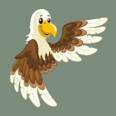 Brown Eagle clipart