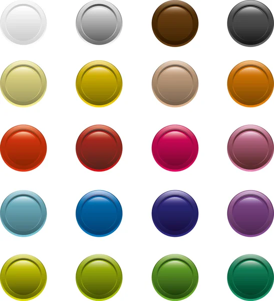 Colorful buttons — Stock Vector