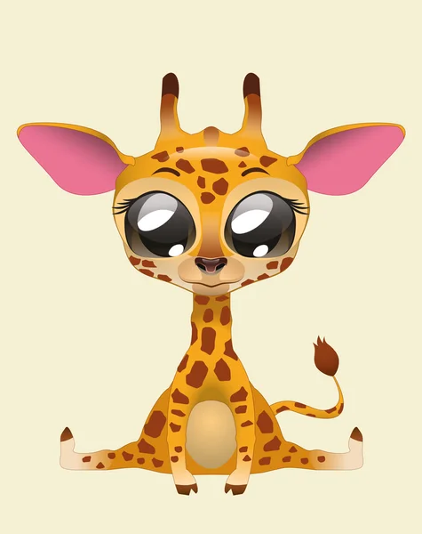 Cute Giraffe — Stock Vector