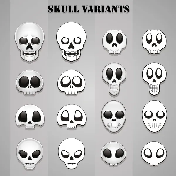 Skull designs — Stock Vector