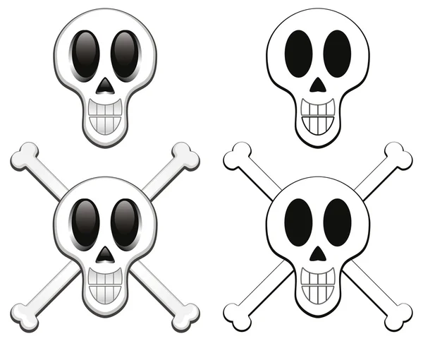 Варианты черепов — стоковый вектор