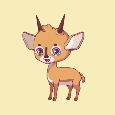 Renkli arka planda bir çizgi film duikeri tasviri