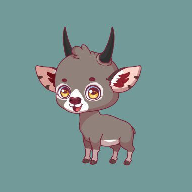 Renkli arkaplanda bir çizgi film çizimi