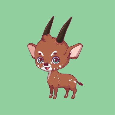 Renkli arka planda bir çizgi film saola canlandırması