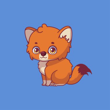 Renkli arkaplanda bir çizgi film çizimi