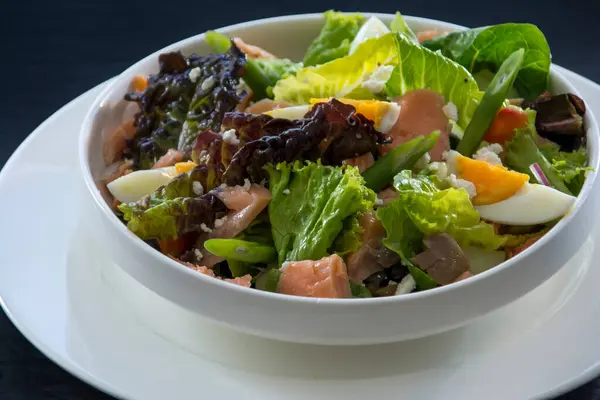 Salada Mista Frutos Mar Legumes — Fotografia de Stock