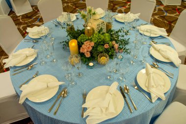 Düğün masası, resepsiyon, akşam yemeği