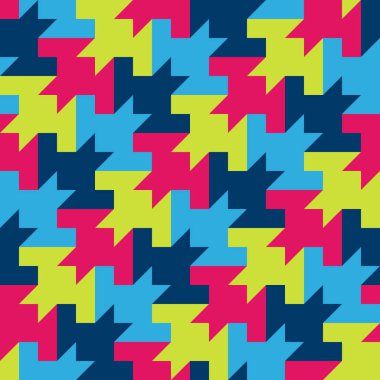 Baskı ve tasarım için düz şekilli çok renkli yarasa deseni. Vektör illüstrasyonu.