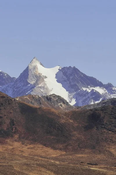 Vale Alpino Gama Himalaya Nevado Perto Bum Pass Tawang Arunachal — Fotografia de Stock