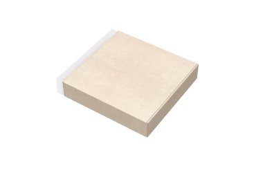 Karton kutu bakış açısı. 3 boyutlu görüntüleme. 3B illüstrasyon