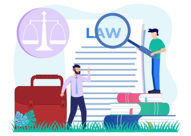 Hukuki kavram ve hukukun üstünlüğünün temsilcisi. Dava desteği, hukuki araştırma, paralegal hizmetler, avukat asistanı. Yargıcın kararı.