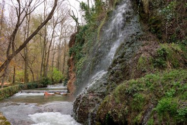 Monasterio de Piedra Doğal Parkı 'nda Şelale, Saragossa, İspanya