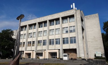 Kiev, Ukrayna 6 Temmuz 2021: Ukrayna Ulusal Teknik Üniversitesi 'nin inşaatı - Kiev Politeknik Enstitüsü adını Kiev şehrinde Sikorsky' den almıştır.